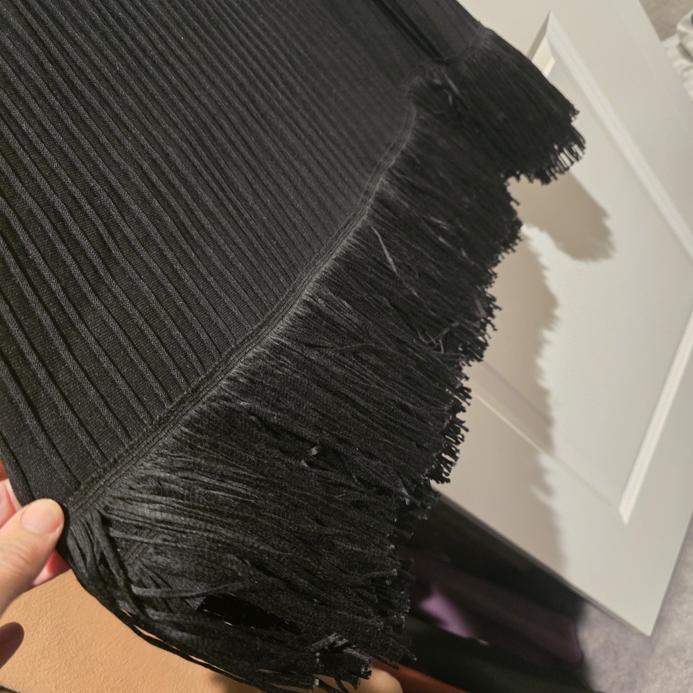 Express Black Ribbed Knit Dress - Picture 5 of 5